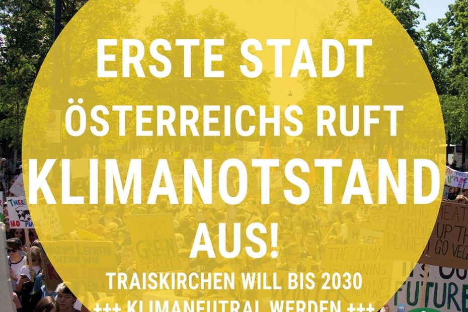 Erste Stadt Oesterreichs Klimanotstand